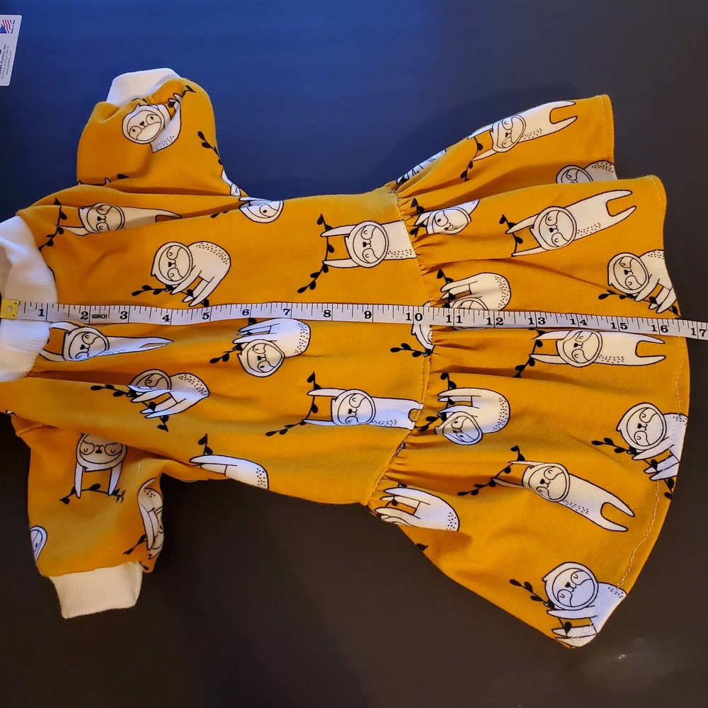 Orange  Dog Dress. NEW. - Picture 3 of 4